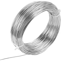 LEMESO 150m Alambres de Aluminio Moldeables 1 mm para Bisutería Formar Joyas Moldear Alambre Hacer Anillos Pendientes…